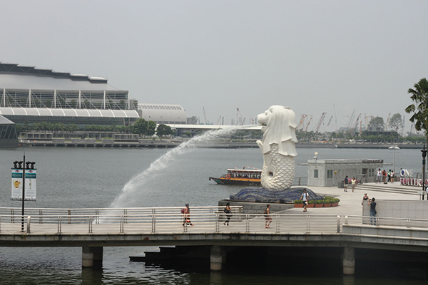 新加坡旅游必去景点：鱼尾狮公园