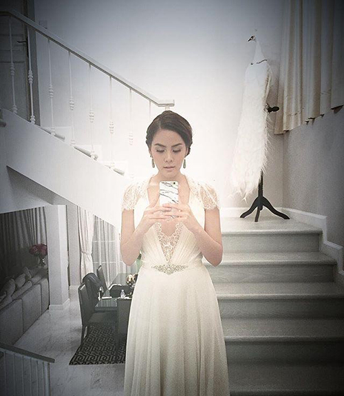 Janie晒与球星贝克汉姆合照，引起全民羡慕！
