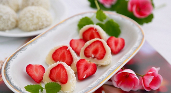 日本特色美食：草莓大福
